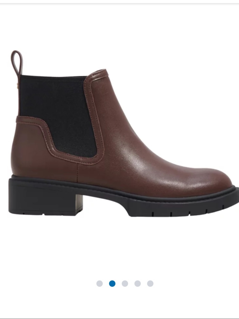 Coach Lenora Brown Leather Chelsea Boot LIKE NEW!